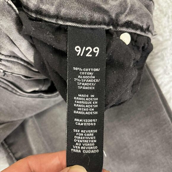 Kendall + Kylie Jeans Women 9/29 Ultra Babe Skinny Faded Black Stretch Denim - Picture 6 of 10